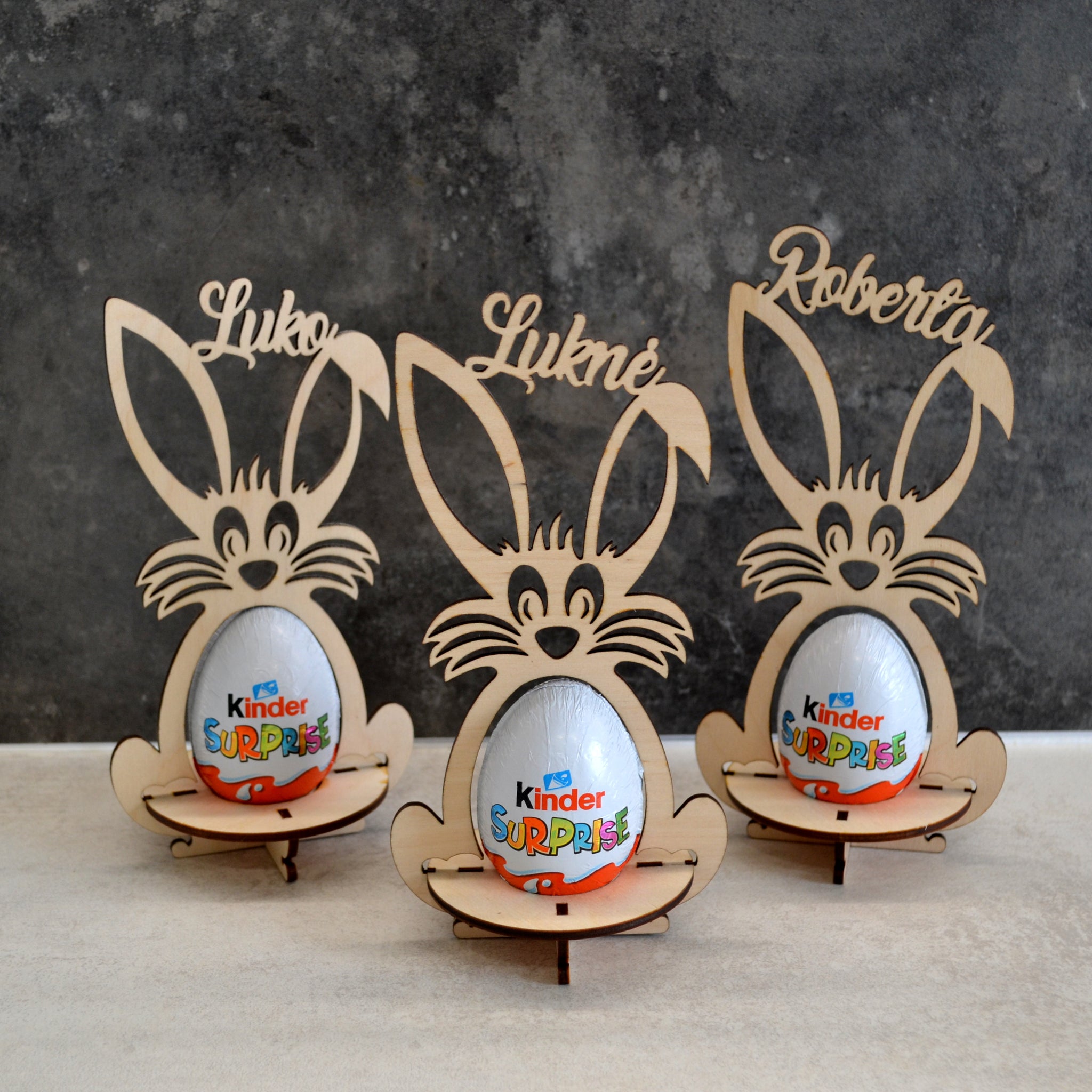 Named Easter bunnies