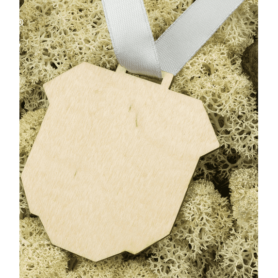 Wooden medal MGR040 - 10 pcs