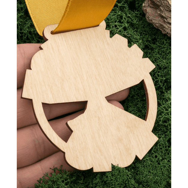 Wooden medal MGR034 - 10 pcs