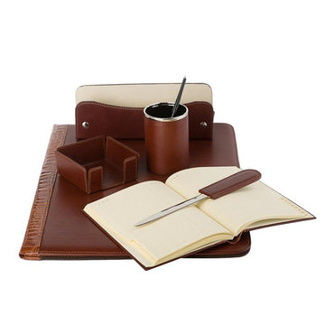 Work table set Italian Maruse Brown