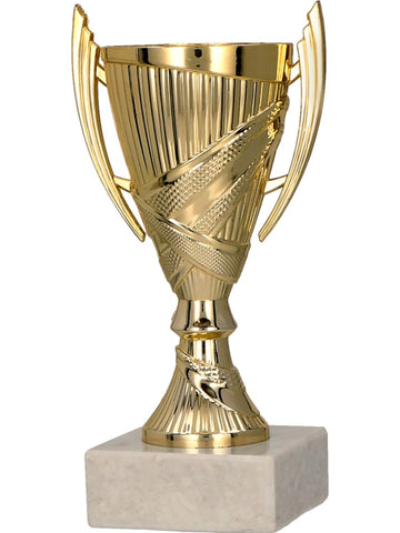 Gold colored cup